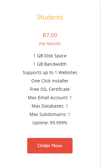 Web Hosting Packages in South Africa And Their Prices (2024 Update)